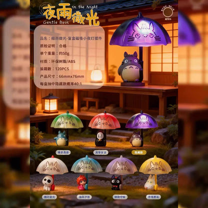 【NEW ARRIVAL】Ghibli Gentle Rain In The Night Luminous Fridge Magnet Night Light Toy
