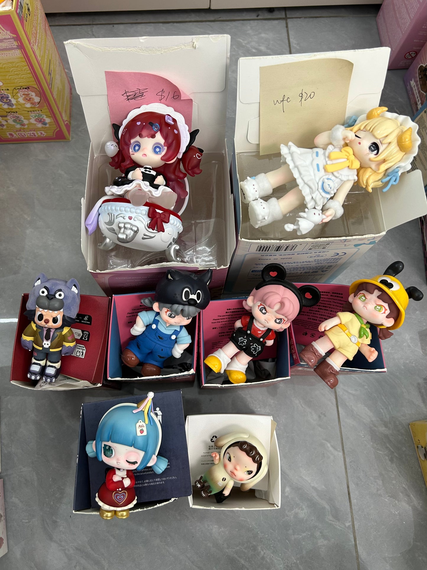FIGURE SAMPLES SALE-$8 & $12