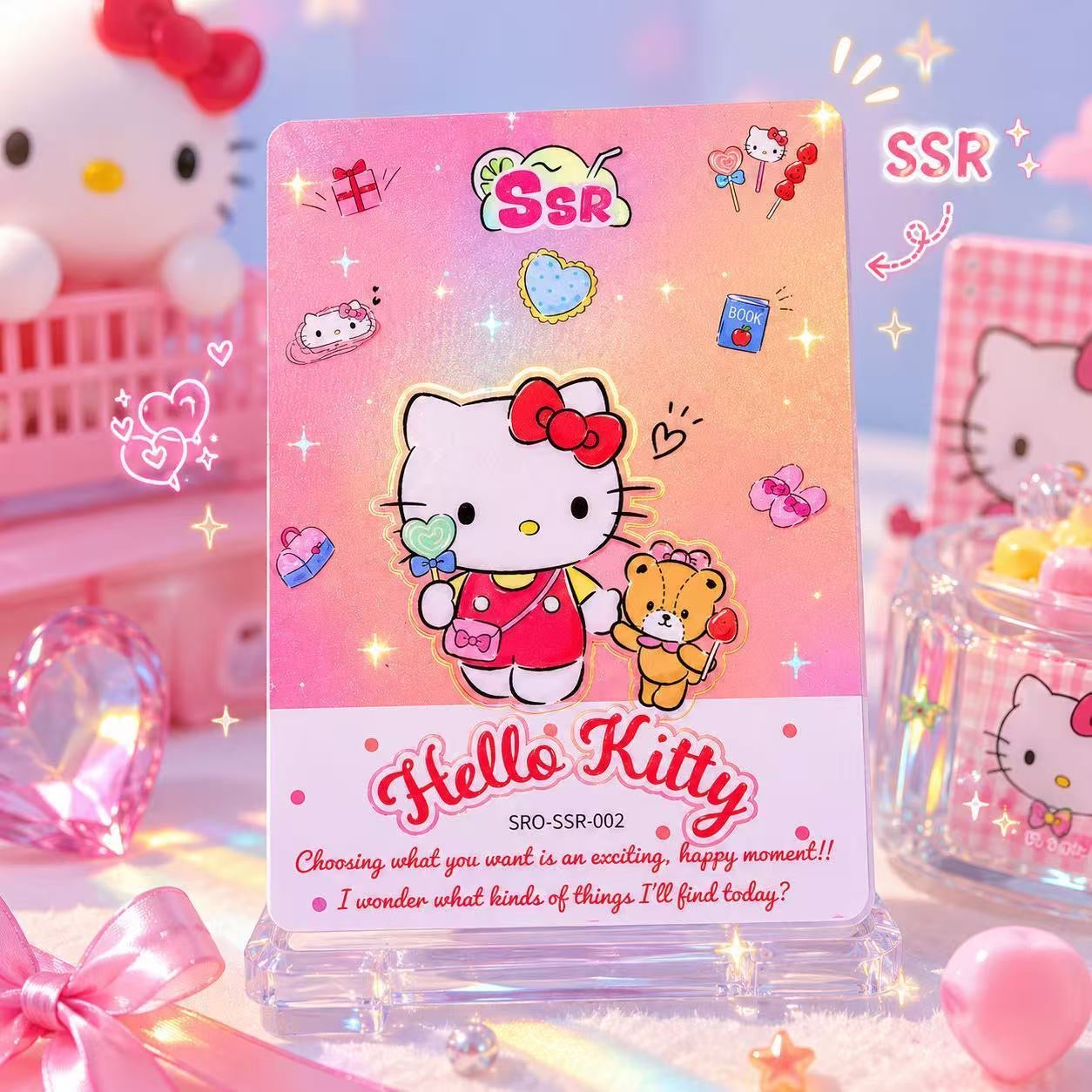 Sanrio Crystal Card,4 in 1 bag-SHIP WITH OTHER ITEMS