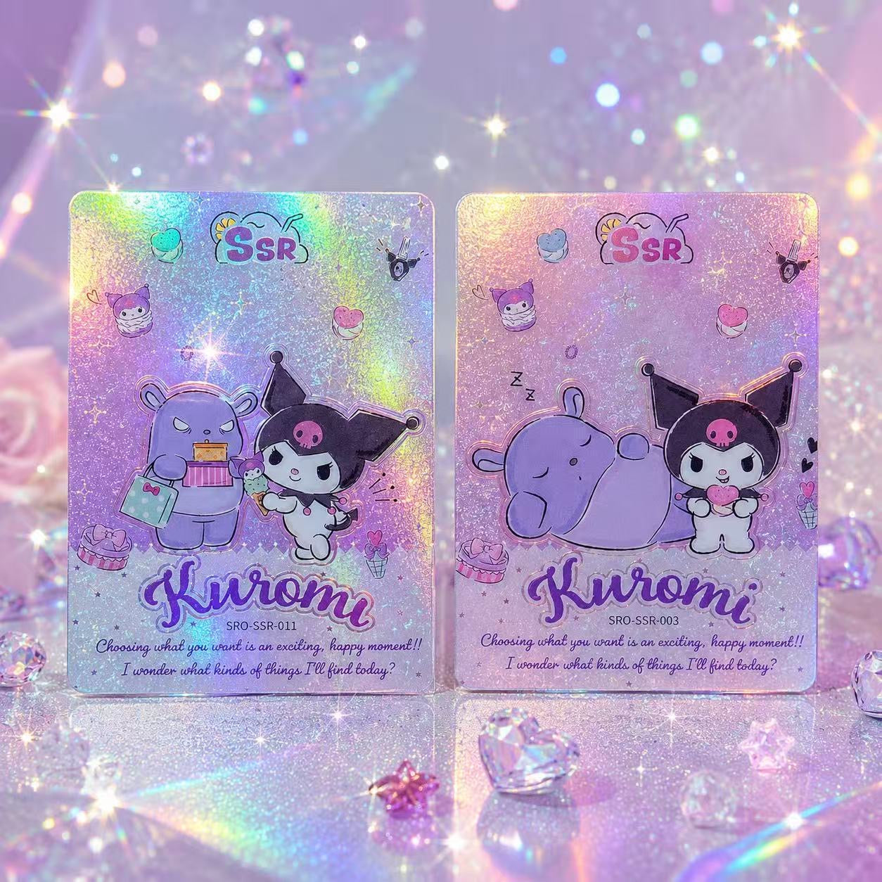Sanrio Crystal Card,4 in 1 bag-SHIP WITH OTHER ITEMS