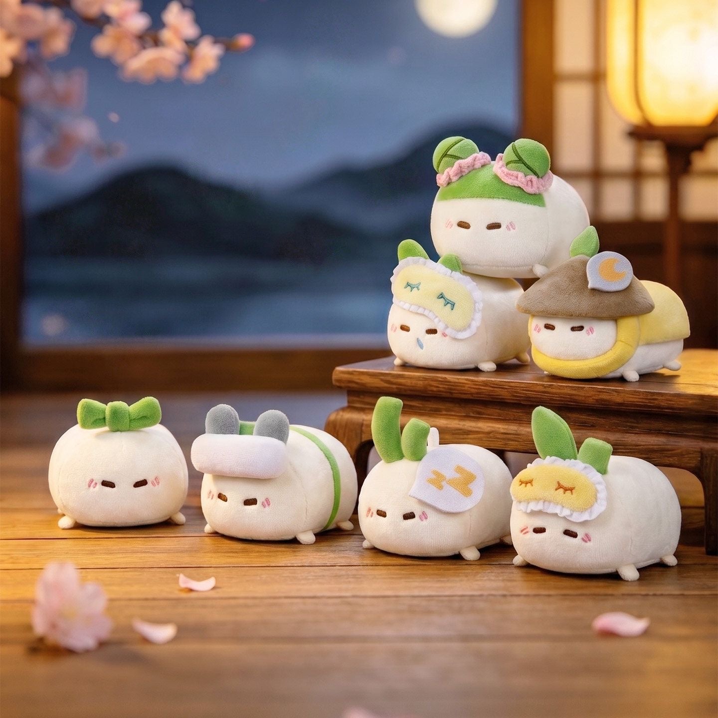【NEW ARRIVAL】Radish Dumpling Lazy Bedtime Plush Doll