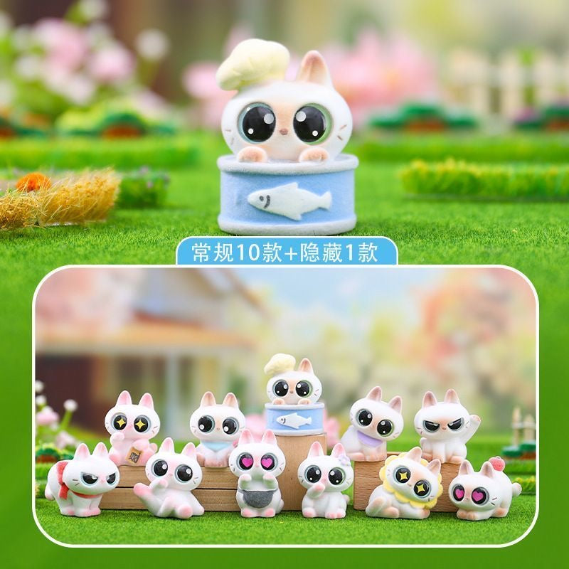 Fuzzy Siamese Cat Mini Bean-SHIP WITH OTHER ITEMS