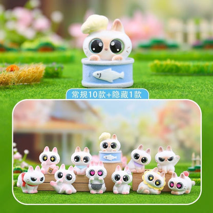 Fuzzy Siamese Cat Mini Bean-SHIP WITH OTHER ITEMS