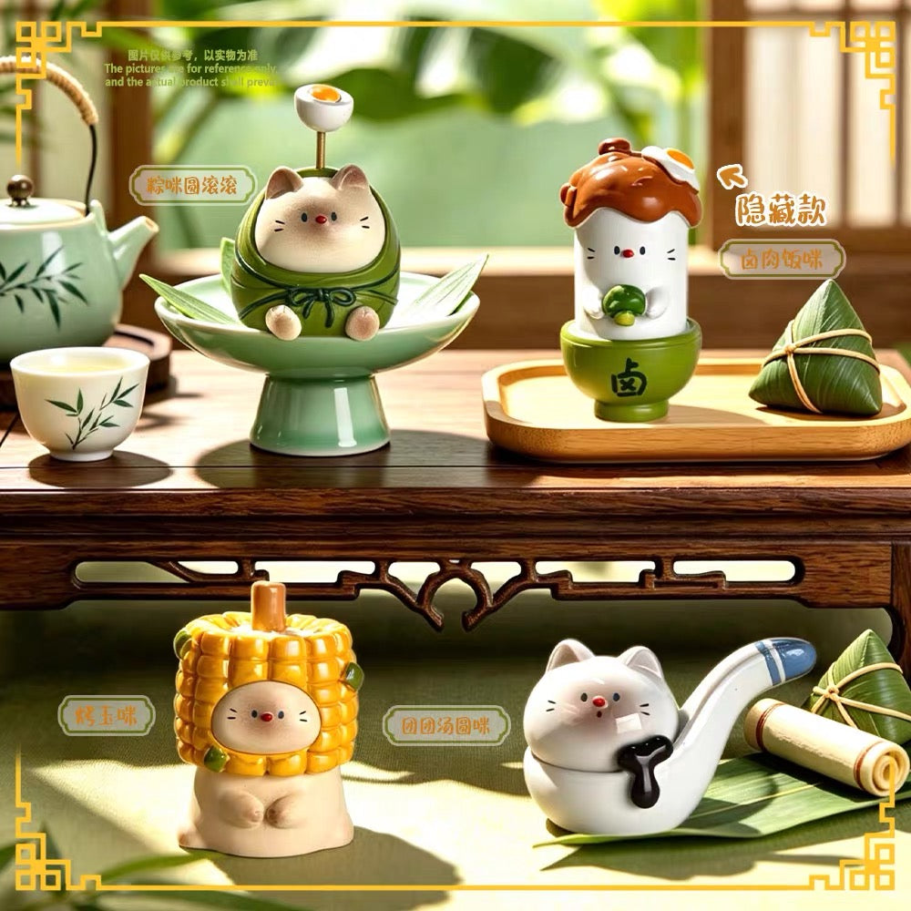 【NEW ARRIVAL】Chinese Food Cat Mini Figure