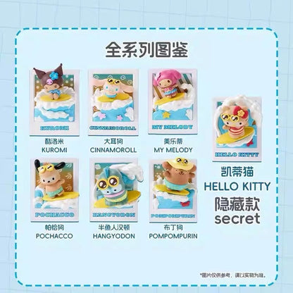 【NEW ARRIVAL】Sanrio Summer Surfing Fridge Magnet Figure
