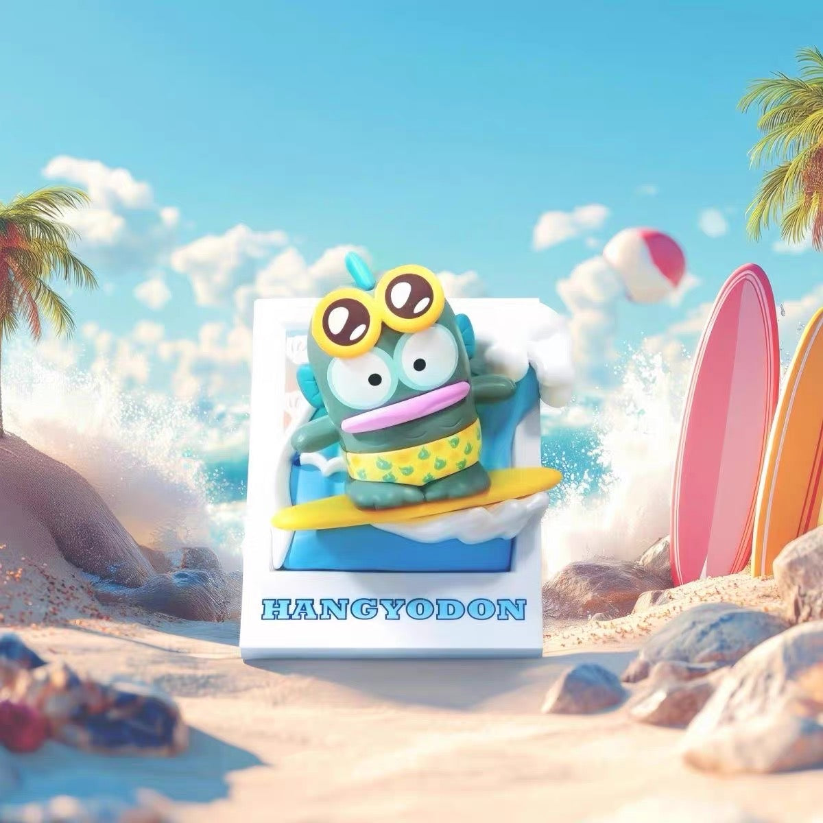 【NEW ARRIVAL】Sanrio Summer Surfing Fridge Magnet Figure