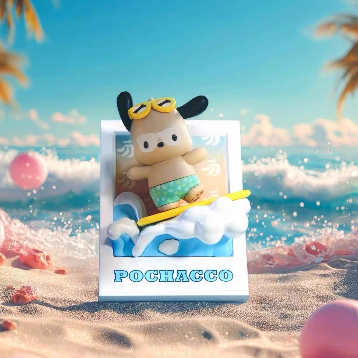 【NEW ARRIVAL】Sanrio Summer Surfing Fridge Magnet Figure