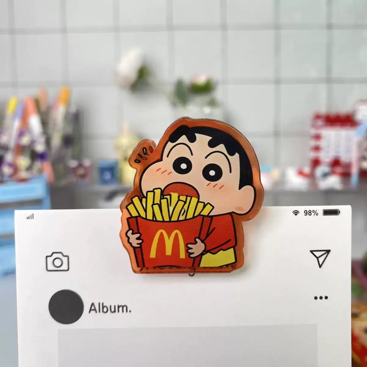 【NEW ARRIVAL】Shinchan McDonald's Clip-SHIP WITH OTHER ITEMS