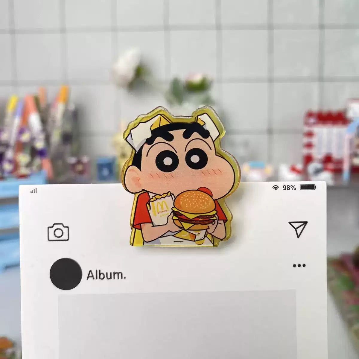 【NEW ARRIVAL】Shinchan McDonald's Clip-SHIP WITH OTHER ITEMS