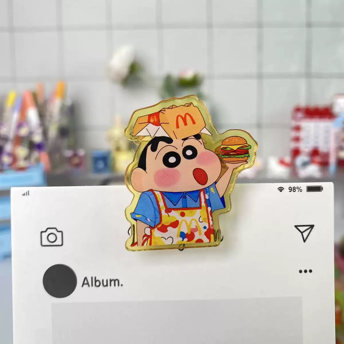 【NEW ARRIVAL】Shinchan McDonald's Clip-SHIP WITH OTHER ITEMS