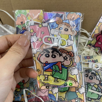 【NEW ARRIVAL】Shinchan Cartoon Acrylic Keychain-SHIP WITH OTHER ITEMS