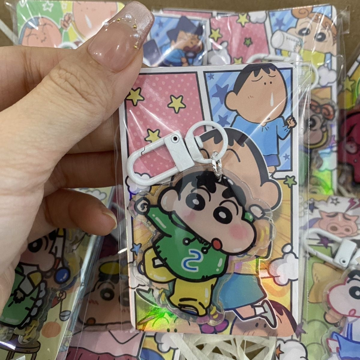 【NEW ARRIVAL】Shinchan Cartoon Acrylic Keychain-SHIP WITH OTHER ITEMS