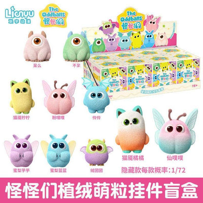 【NEW ARRIVAL】The Oddballs Fuzzy Mini Figure Pendant-SHIP WITH OTHER ITEMS