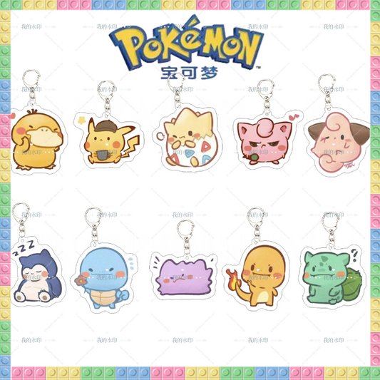 【NEW ARRIVAL】Pokemon keychain,2 in 1 bag-SHIP WITH OTHER ITEMS