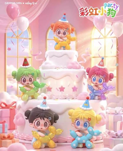 【NEW ARRIVAL】Milay Rainbow Dog Party Mini Figure