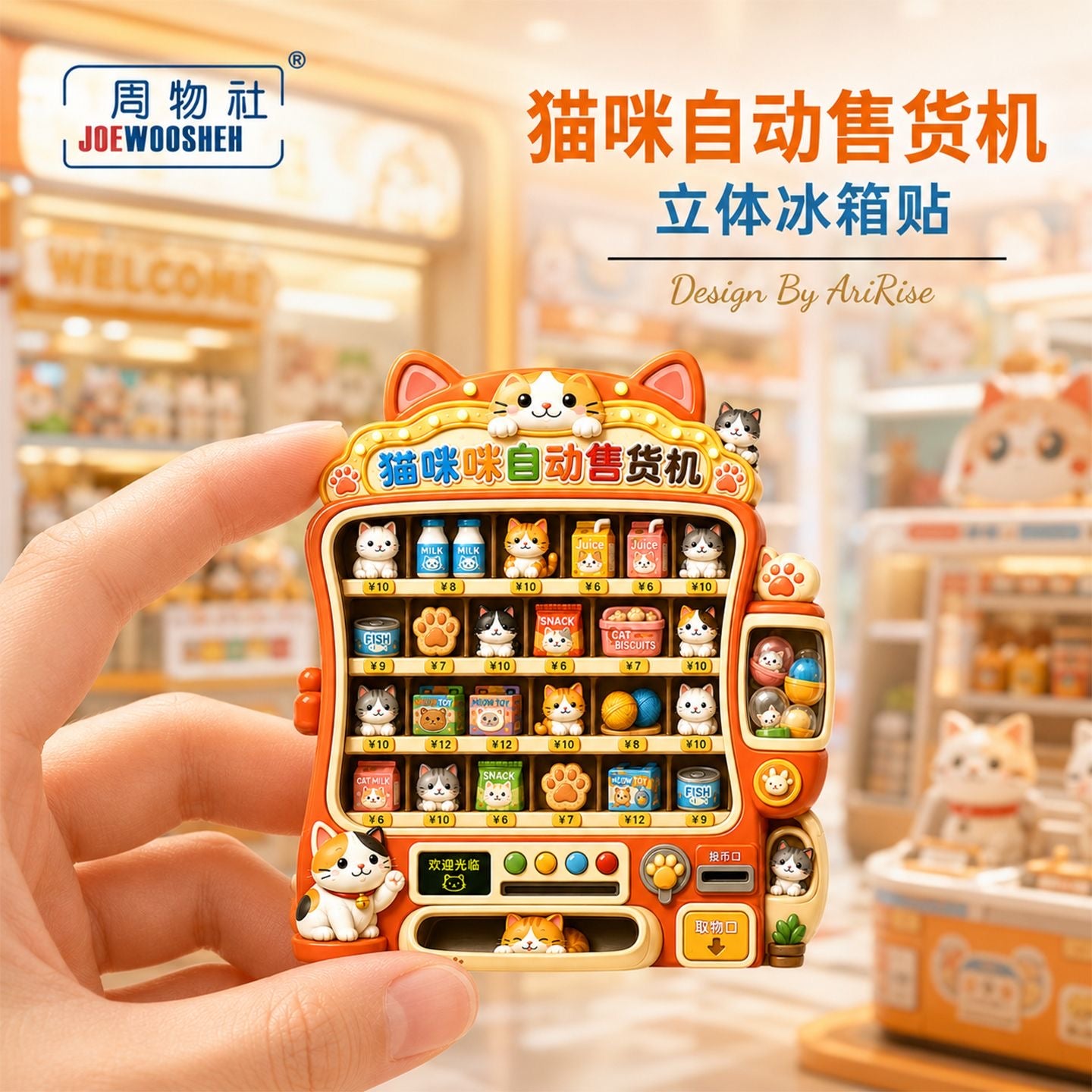 【NEW ARRIVAL】Kitty House Fridge Magnet-SHIP WITH OTHER ITEMS