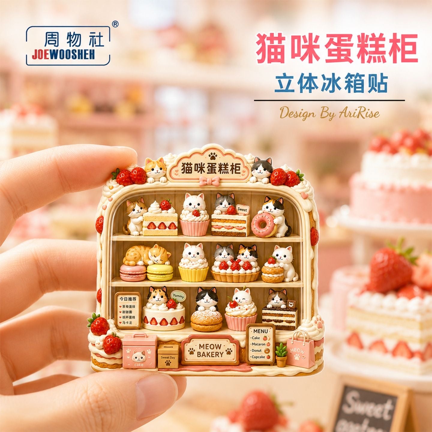 【NEW ARRIVAL】Kitty House Fridge Magnet-SHIP WITH OTHER ITEMS