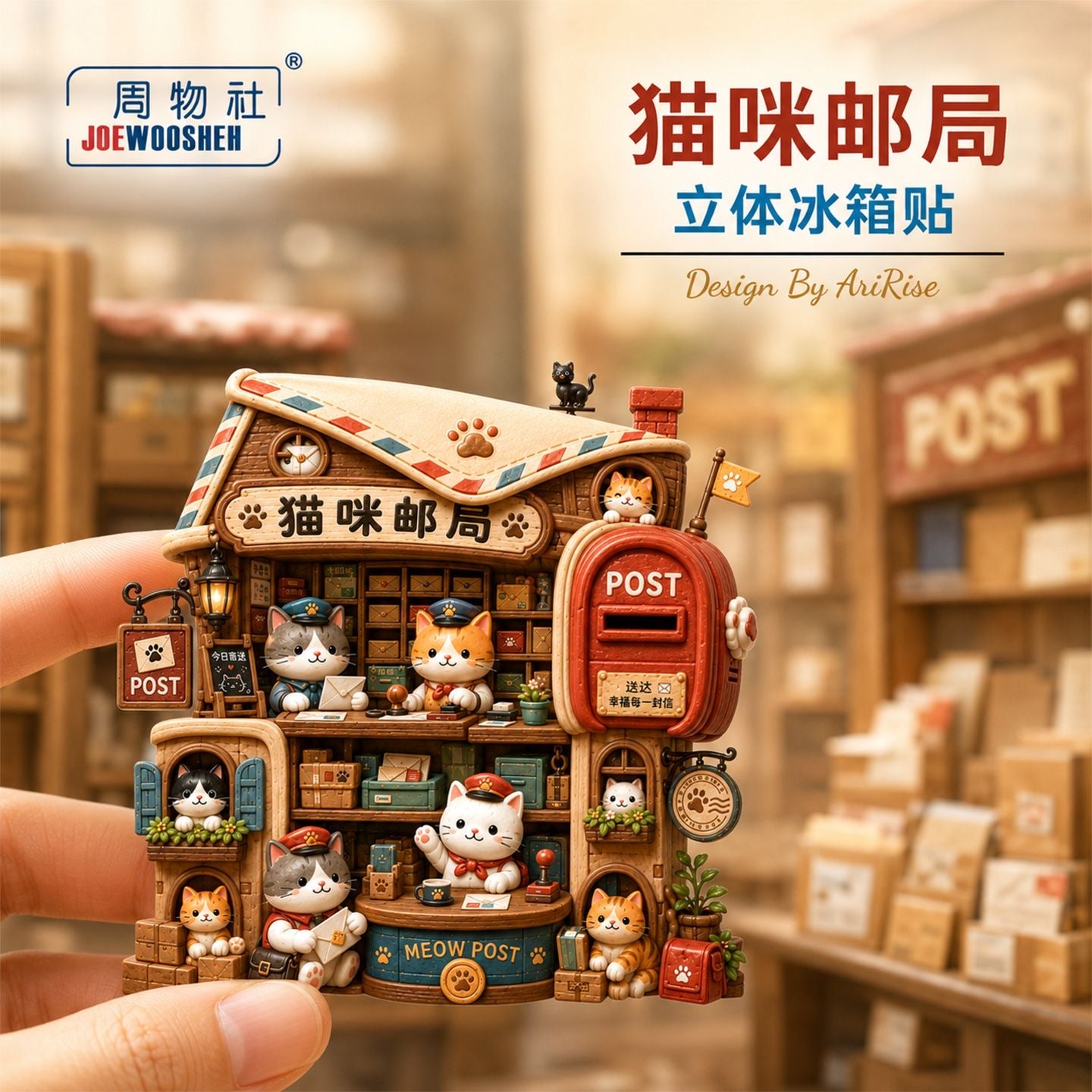 【NEW ARRIVAL】Kitty House Fridge Magnet-SHIP WITH OTHER ITEMS