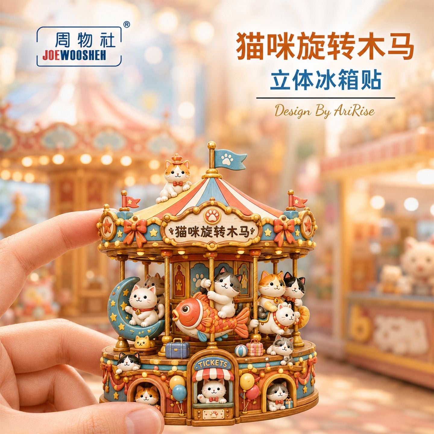 【NEW ARRIVAL】Kitty House Fridge Magnet-SHIP WITH OTHER ITEMS