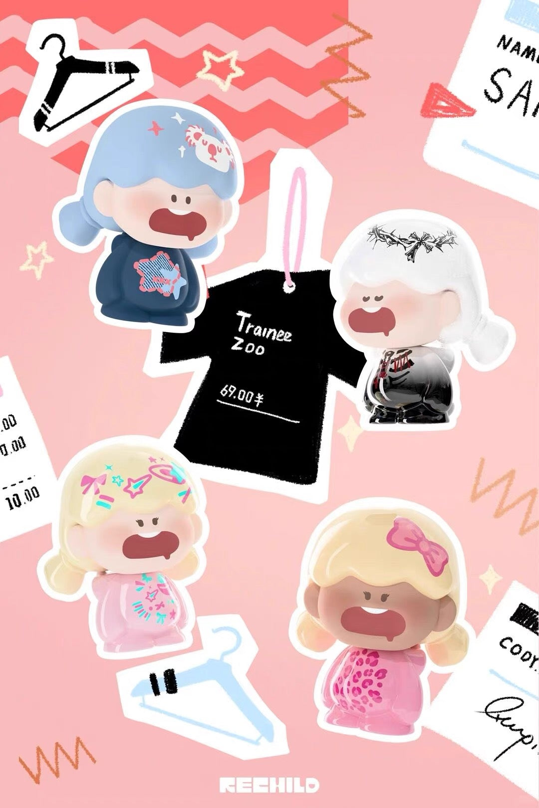 【NEW ARRIVAL】Quupid Trainee Zoo Mini Bean,5 in 1 bag