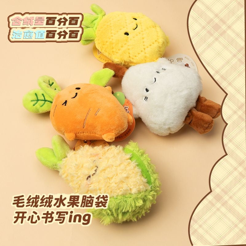 【NEW ARRIVAL】Fruit Plush Pendant Black Ink Pen-SHIP WITH OTHER ITEMS