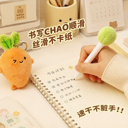 【NEW ARRIVAL】Fruit Plush Pendant Black Ink Pen-SHIP WITH OTHER ITEMS