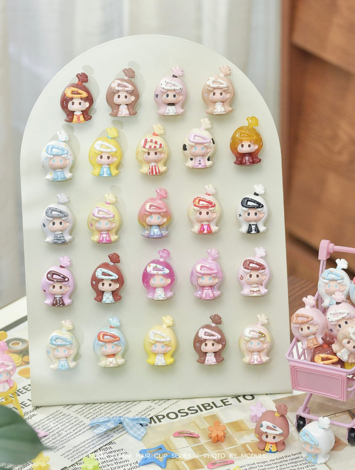 【NEW ARRIVAL】Nunu Mini Hair Clip Mini Bean,5 in 1 bag