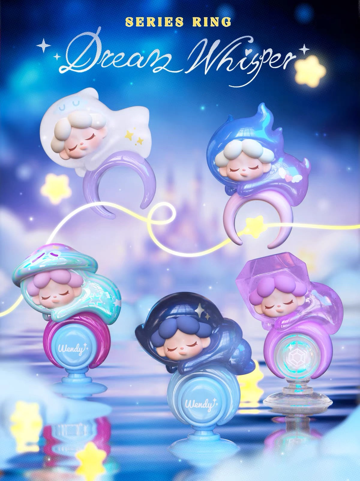 【NEW ARRIVAL】Wendy Dream Whisper Series Ring Mini Bean,4 in 1 bag