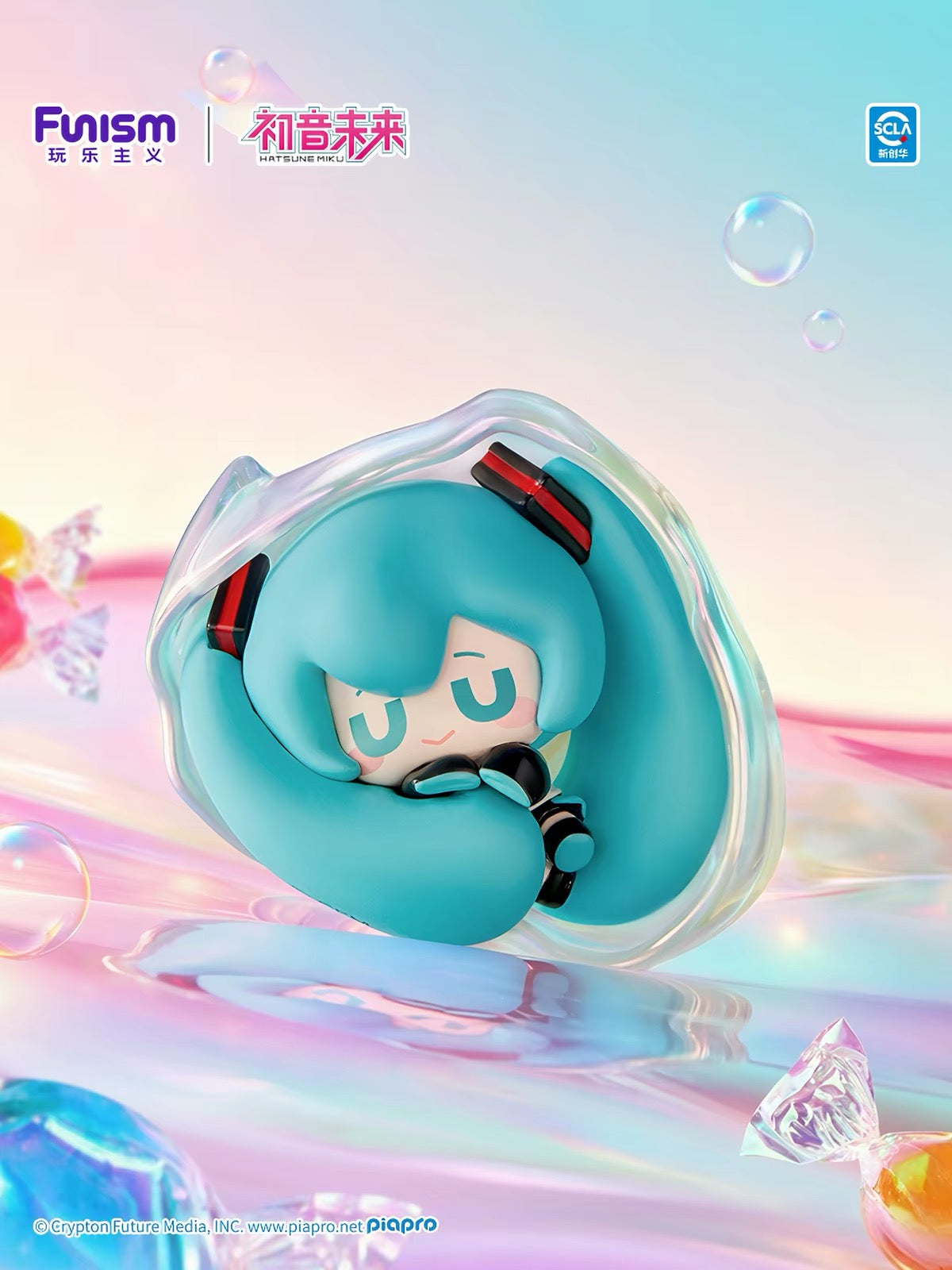 【NEW ARRIVAL】Hatsune Miku Fruit Candy Mini Bean,3 in 1 box