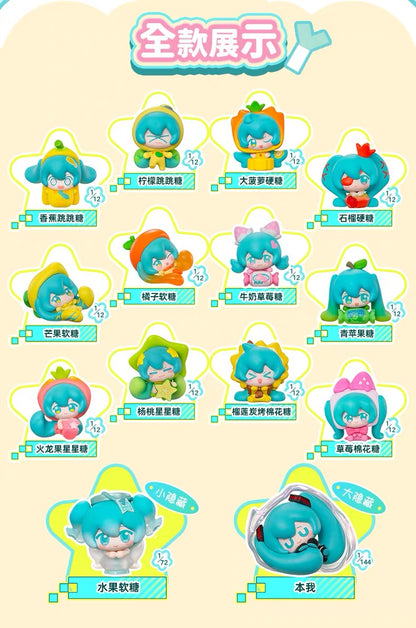 【NEW ARRIVAL】Hatsune Miku Fruit Candy Mini Bean,3 in 1 box