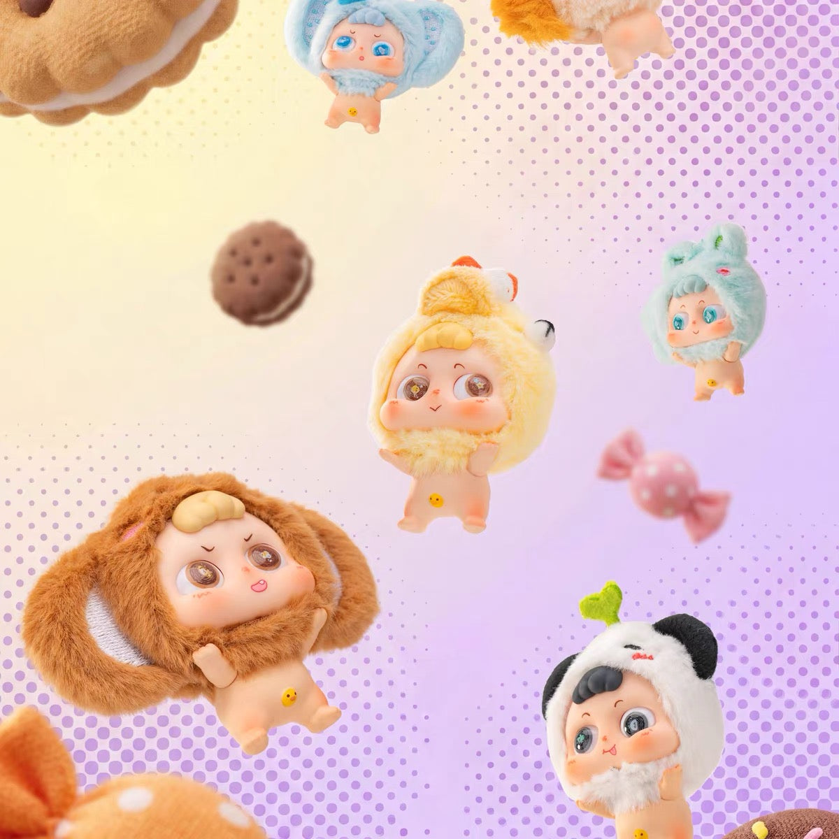 【NEW ARRIVAL】Baby Heyme Kid Heal Mini Fuzzy Figure-SHIP WITH OTHER ITEMS