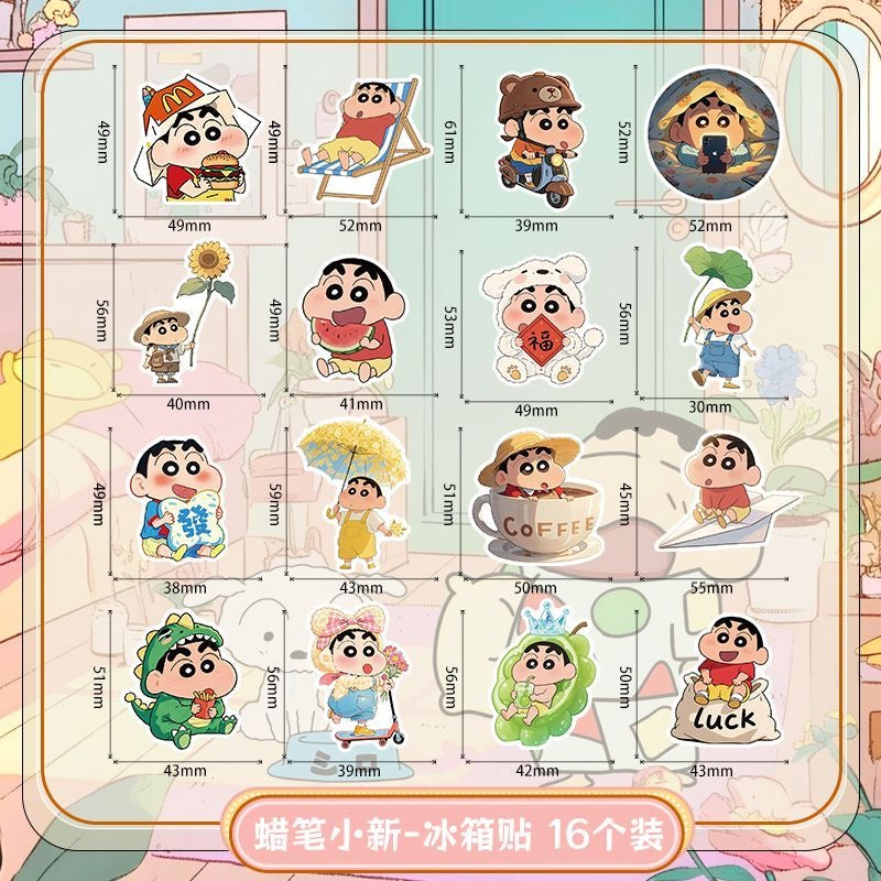 【NEW ARRIVAL】Shinchan Summer Soft Fridge Magnet,2 in 1 bag-SHIP WITH OTHER ITEMS