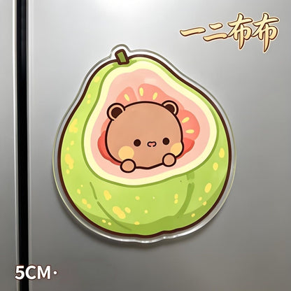 【NEW ARRIVAL】Yier And Bubu Fruit 5cm Acrylic Fridge Magnet-SHIP WITH OTHER ITEMS