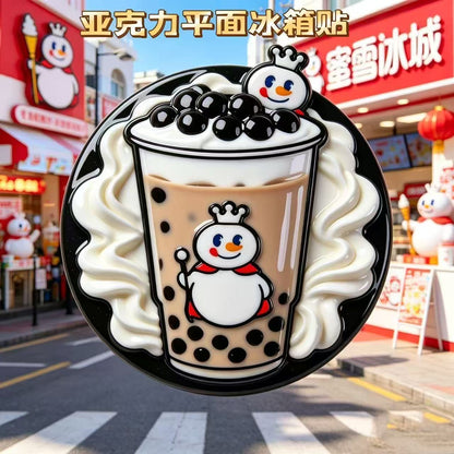 【NEW ARRIVAL】Mixue Milktea Acrylic Fridge Magnet-SHIP WITH OTHER ITEMS