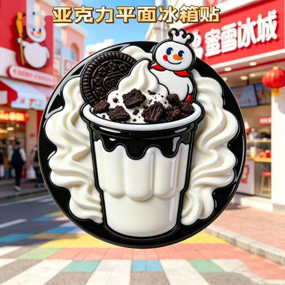 【NEW ARRIVAL】Mixue Milktea Acrylic Fridge Magnet-SHIP WITH OTHER ITEMS