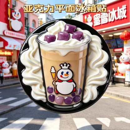 【NEW ARRIVAL】Mixue Milktea Acrylic Fridge Magnet-SHIP WITH OTHER ITEMS