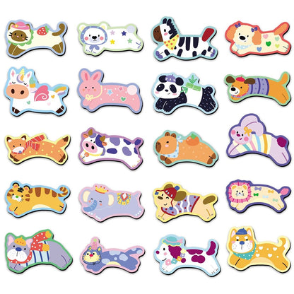 【NEW ARRIVAL】Animal Graffiti Soft Fridge Magnets,2 in 1 bag-SHIP WITH OTHER ITEMS