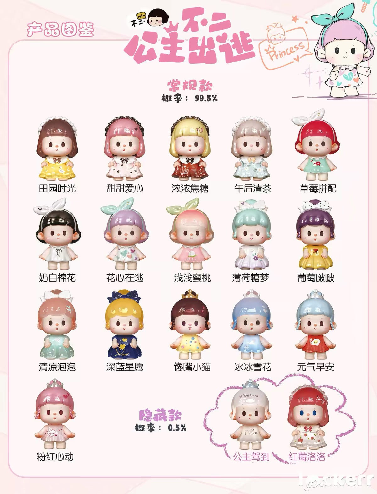 【NEW ARRIVAL】Buer Run Away Princess Mini Bean-SHIP WITH OTHER ITEMS