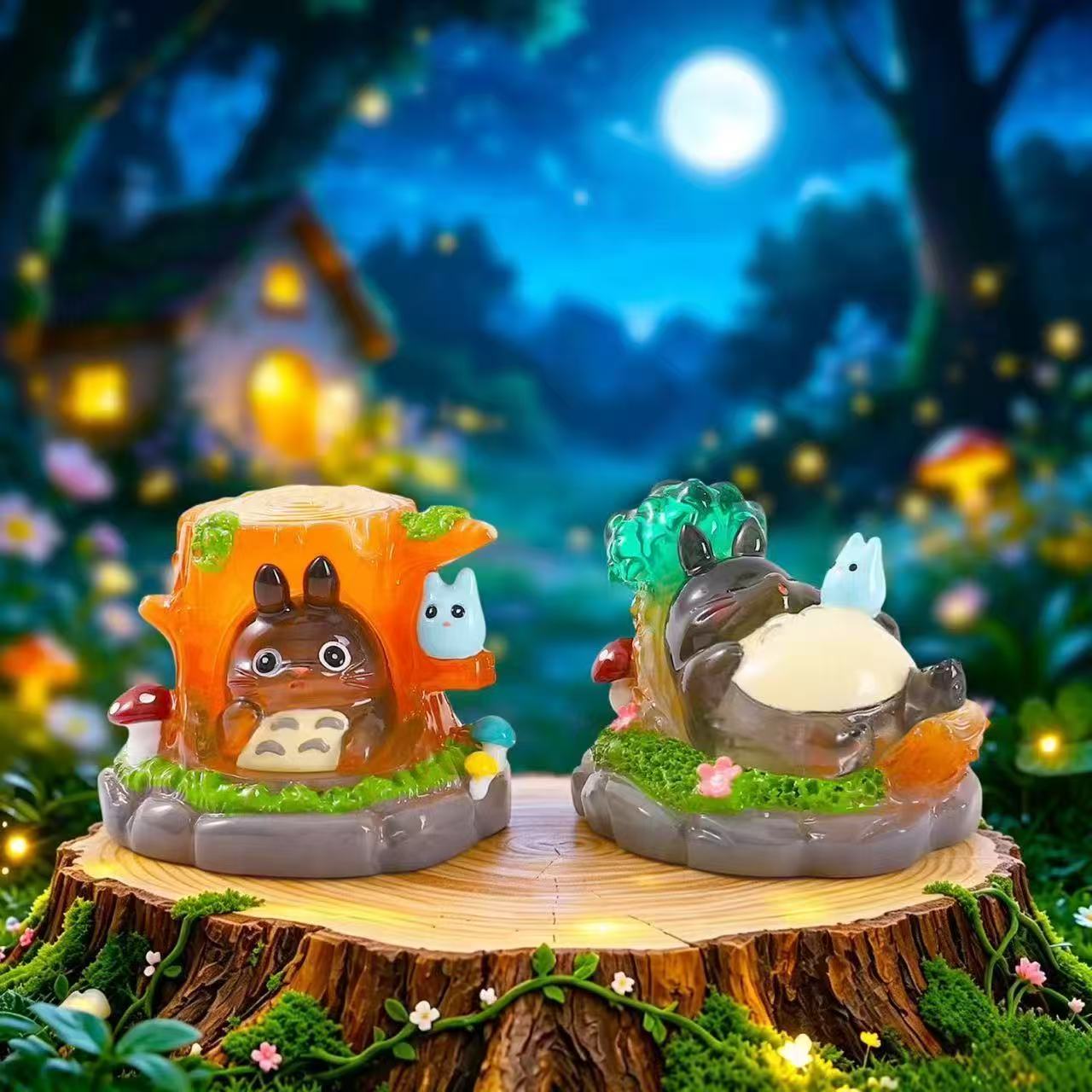 【NEW ARRIVAL】Ghibli Totoro Firefly Forest Time Light Figure
