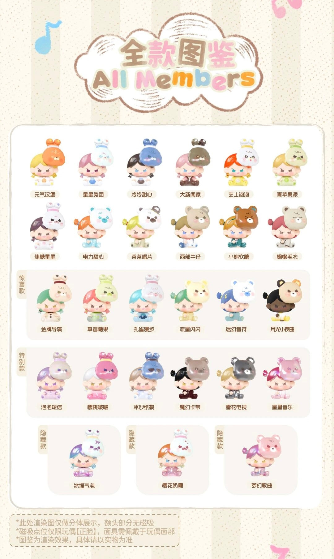 【NEW ARRIVAL】Yaoyao Mask Party Mini Figure-SHIP WITH OTHER ITEMS