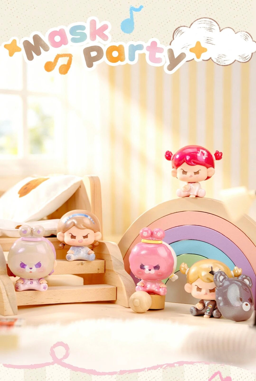 【NEW ARRIVAL】Yaoyao Mask Party Mini Figure-SHIP WITH OTHER ITEMS