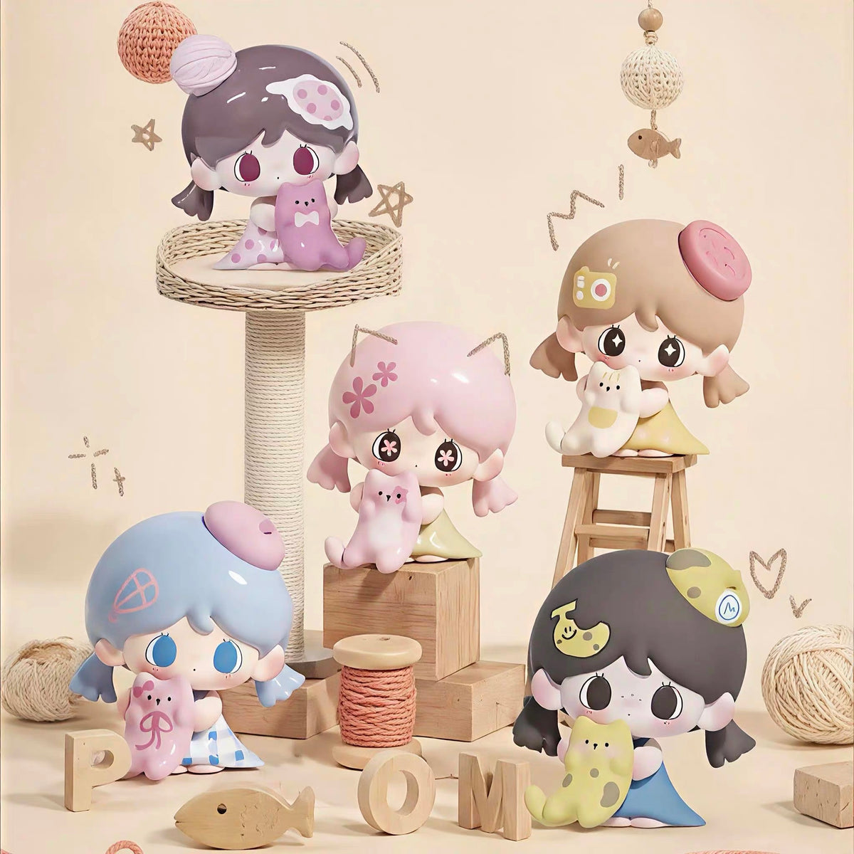 【NEW ARRIVAL】Pommy Enjoy The Moment Mini Bean,4 in 1 bag