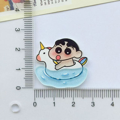 【NEW ARRIVAL】Shinchan Happy Summer Beach Acrylic Fridge Magnet-SHIP WITH OTHER ITEMS