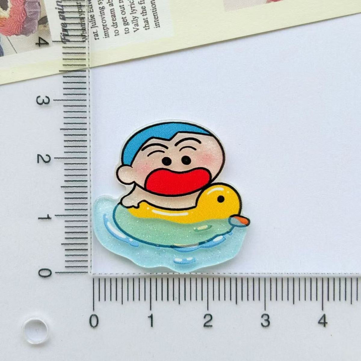【NEW ARRIVAL】Shinchan Happy Summer Beach Acrylic Fridge Magnet-SHIP WITH OTHER ITEMS