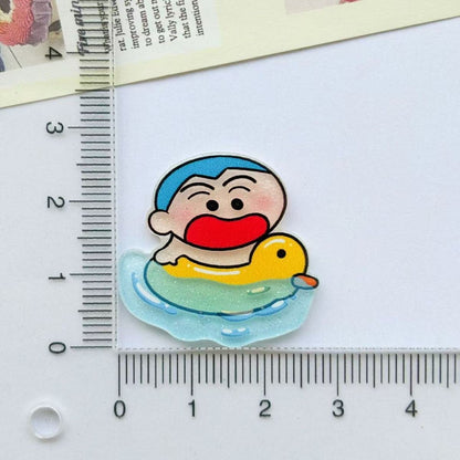 【NEW ARRIVAL】Shinchan Happy Summer Beach Acrylic Fridge Magnet-SHIP WITH OTHER ITEMS
