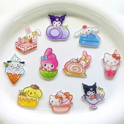 【NEW ARRIVAL】Sanrio Dessert Acrylic Magnet-SHIP WITH OTHER ITEMS