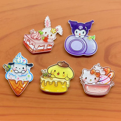 【NEW ARRIVAL】Sanrio Dessert Acrylic Magnet-SHIP WITH OTHER ITEMS