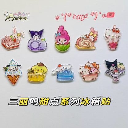 【NEW ARRIVAL】Sanrio Dessert Acrylic Magnet-SHIP WITH OTHER ITEMS
