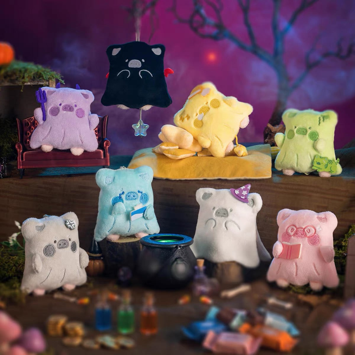 Lulu The Piggy Horror Story Moody Boo Plush Doll Keychain-SHIP WITH OTHER ITEMS