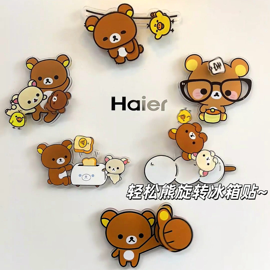 【NEW ARRIVAL】Rilakkuma Spinning Fridge Magnet
